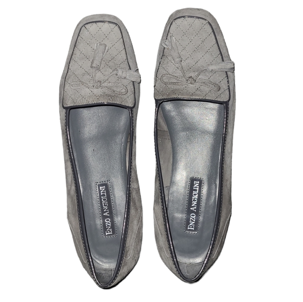💕HP💕Enzo Angiolini LIZZIA Suede Flats💕Size 10